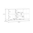 Ganymede TV Unit - 2 Door - 2 Drawer - 129.8cm - Sand