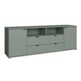 Ganymede TV Unit - 2 Door - 2 Drawer - Wide - 179.5cm - Sage Green