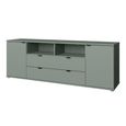 Ganymede TV Unit - 2 Door - 2 Drawer - Wide - 179.5cm - Sage Green