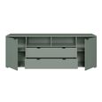 Ganymede TV Unit - 2 Door - 2 Drawer - Wide - 179.5cm - Sage Green