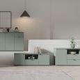 Ganymede TV Unit - 2 Door - 2 Drawer - Wide - 179.5cm - Sage Green