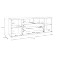 Ganymede TV Unit - 2 Door - 2 Drawer - Wide - 179.5cm - Sage Green