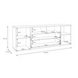 Ganymede TV Unit - 2 Door - 2 Drawer - Wide - 179.5cm - Sand