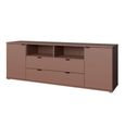 Ganymede TV Unit - 2 Door - 2 Drawer - Wide - 179.5cm - Terracotta