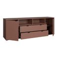 Ganymede TV Unit - 2 Door - 2 Drawer - Wide - 179.5cm - Terracotta
