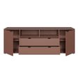 Ganymede TV Unit - 2 Door - 2 Drawer - Wide - 179.5cm - Terracotta
