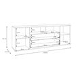 Ganymede TV Unit - 2 Door - 2 Drawer - Wide - 179.5cm - Terracotta