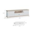 Pontypool TV Unit - 2 Door - 1 Drawer - 199.2cm - Wide - White and Riva Oak