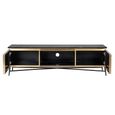Ironville Brass Ribbed Large TV Unit