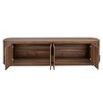 Windsor Curved TV Cabinet - 4 Door - 200cm - Large - Walnut - Wood