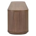 Windsor Curved TV Cabinet - 4 Door - 200cm - Large - Walnut - Wood