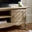 Camille TV Unit - 1 Door - 135cm - French Style - Natural - Limed Oak