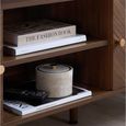 Herringford TV Unit - 2 Door - 140cm - Chevron - Medium - Walnut