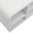 Geo White TV Cabinet - 160cm - Medium - Geometric Design