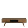 A-Line Smoked Oak 2 Drawer Medium TV Unit