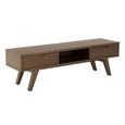 A Line TV Unit - 2 Drawer - Smoked Oak