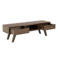 A Line TV Unit - 2 Drawer - Smoked Oak