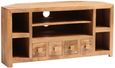 Ajmer Light Mango Wood 110cm Corner TV Unit
