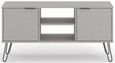 Augusta Grey TV Unit with Hairpin Legs