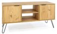 Augusta Pine TV Unit with Hairpin Legs