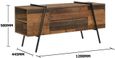 Alpena Rustic Oak 120cm TV Unit