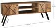 Amar Mango Wood 118cm TV Unit with Geometric Pattern