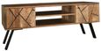 Amar Mango Wood 118cm TV Unit with Geometric Pattern