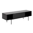 Angus Black Ash TV Unit with 1 Sliding Door
