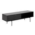 Angus Black Ash TV Unit with 1 Sliding Door