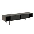 Angus Black Ash TV Unit with 2 Sliding Door