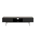 Angus Black Ash TV Unit with 2 Sliding Door
