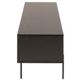 Angus TV Unit - 2 Door - Large - Black Melamine