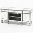Antoinette Mirrored Champagne Trim TV Unit