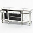 Antoinette Mirrored Champagne Trim TV Unit