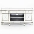 Antoinette Mirrored Champagne Trim TV Unit