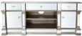 Apollo Storage TV Unit - Champagne Gold Mirrored