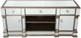 Apollo Storage TV Unit - Champagne Gold Mirrored