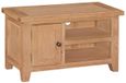 Appleby Oak Small TV Unit, 90cm with Storage for Television Upto 32in Plasma