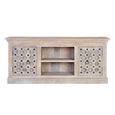 Arezzo TV Unit - 2 Door - Mango Wood