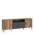 Arundel Oak Effect 2 Drawer Large TV Unit