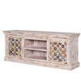 Awendaw TV Unit - 2 Door - Mango Wood - White Washed