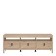 Barcelona Jackson Hickory Oak 3 Drawer TV Unit