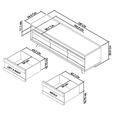 Cadell Aged Oak TV Unit - 3 Drawer