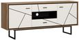 Brolo Walnut and White 167cm TV Unit
