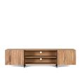 Cacavia Storage Large TV Unit - 2 Door - Natural Acacia Wood