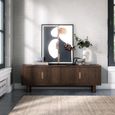 California TV Unit - 4 Door - Dark Oak