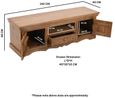 Carved Mango Wood 140cm TV Unit