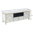 Casablanca Mirrored Gold Trim TV Unit