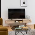 Century TV Unit - 2 Drawer - Oak