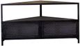 Chamba Industrial Wood and Iron 110cm Corner TV Unit